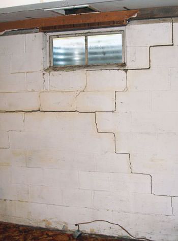 severe bowing and buckling of foundation walls in Ossining