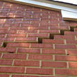 stair step cracking on a foundation wall in Stamford