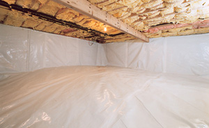 Crawl Space Moisture Barrier After in Norwalk