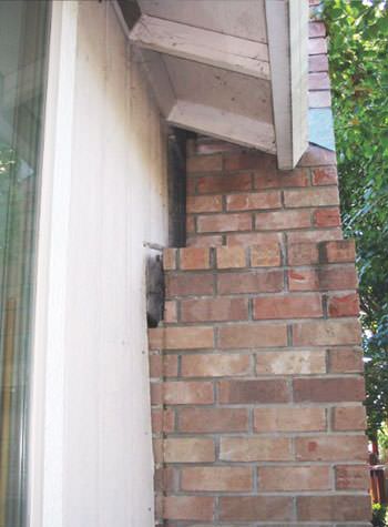 sinking, leaning chimneys that are in danger of collapse in Guilford