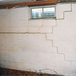 Bowing foundation walls in danger of failure in Madison
