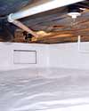 a sealed crawl space installation in Poughkeepsie