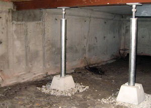 Crawl space jack post installation Brookfield