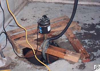 A Shelton sump pump system that failed and lead to a basement flood.