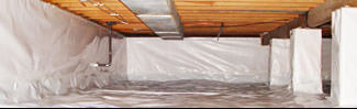an encapsulated crawl space system in Poughkeepsie