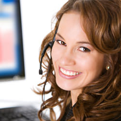 A basement waterproofing customer service specialist in Hamden scheduling an appointment.