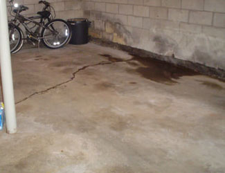 basement floor crack repair system in Connecticut