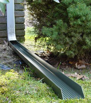 Gutter downspout extension installed in Avon