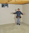 Poughkeepsie basement insulation covered by EverLast™ wall paneling, with SilverGlo™ insulation underneath