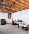 CleanSpace® basement wall vapor barrier installed in Brookfield