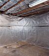 An energy efficient radiant heat and vapor barrier for a Westport basement finishing project