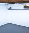 West Hartford, CT wet basement wall covering that tucks into a perimeter drainage system