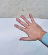 closeup of a plastic basement wall covering on concrete in Brookfield